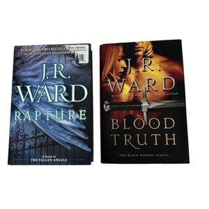 J.R. Ward Fiction Books/Novels Lot/2 Hardcover Dust Jackets Fantasy/Romance